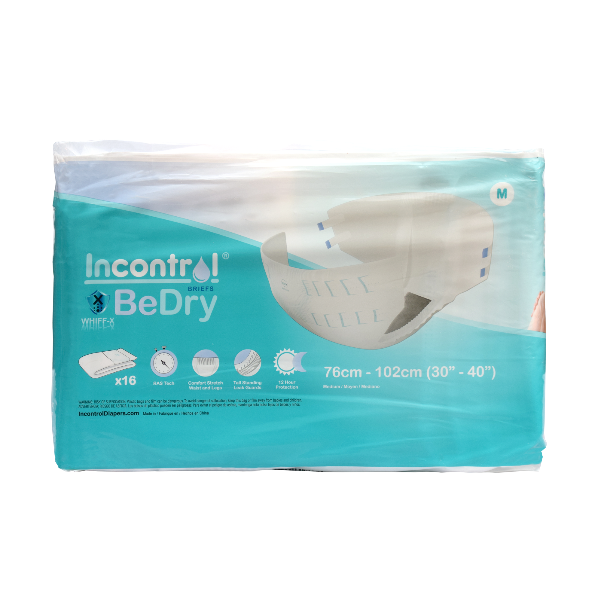 InControl BeDry Premium Incontinence Briefs
