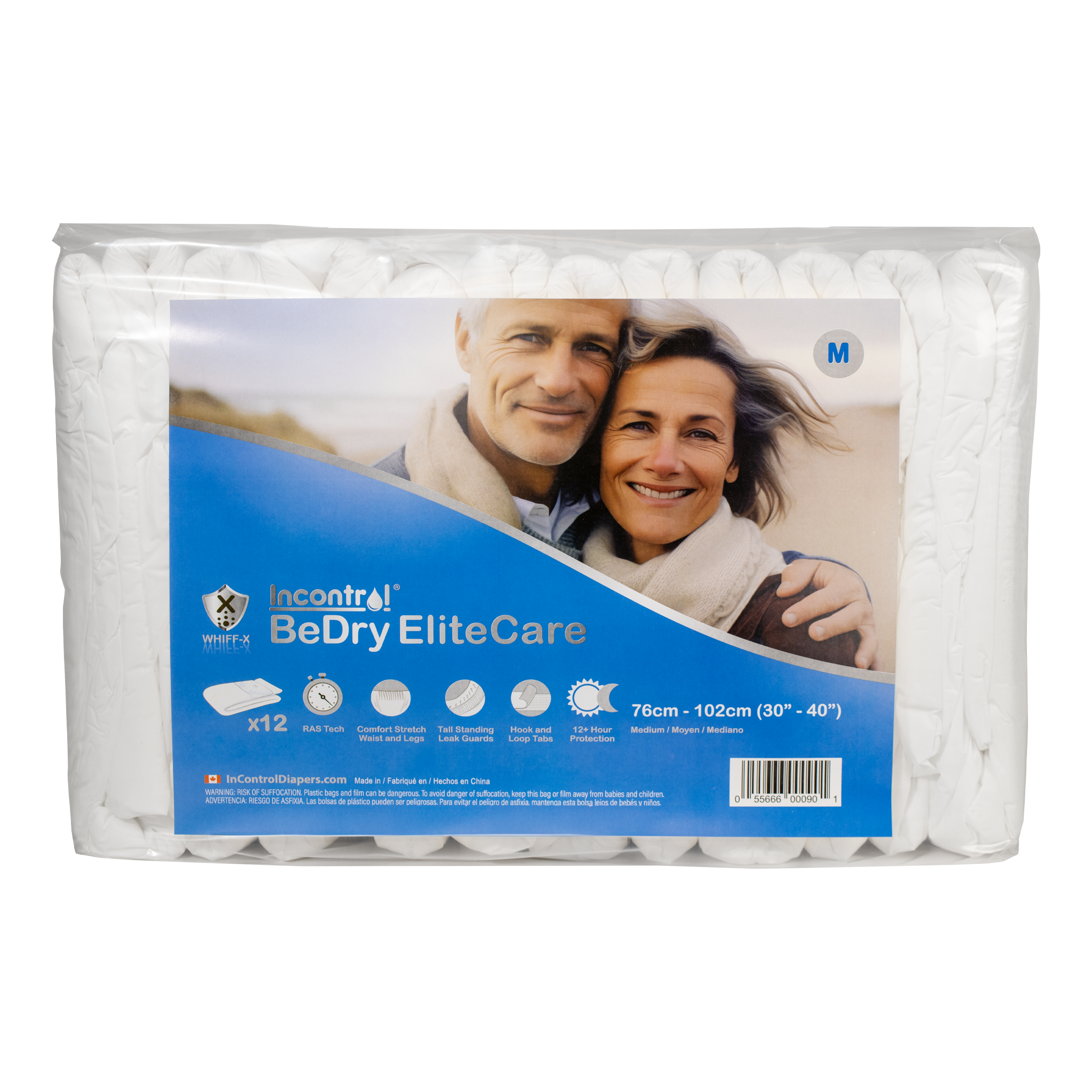 InControl BeDry EliteCare Premium Incontinence Briefs