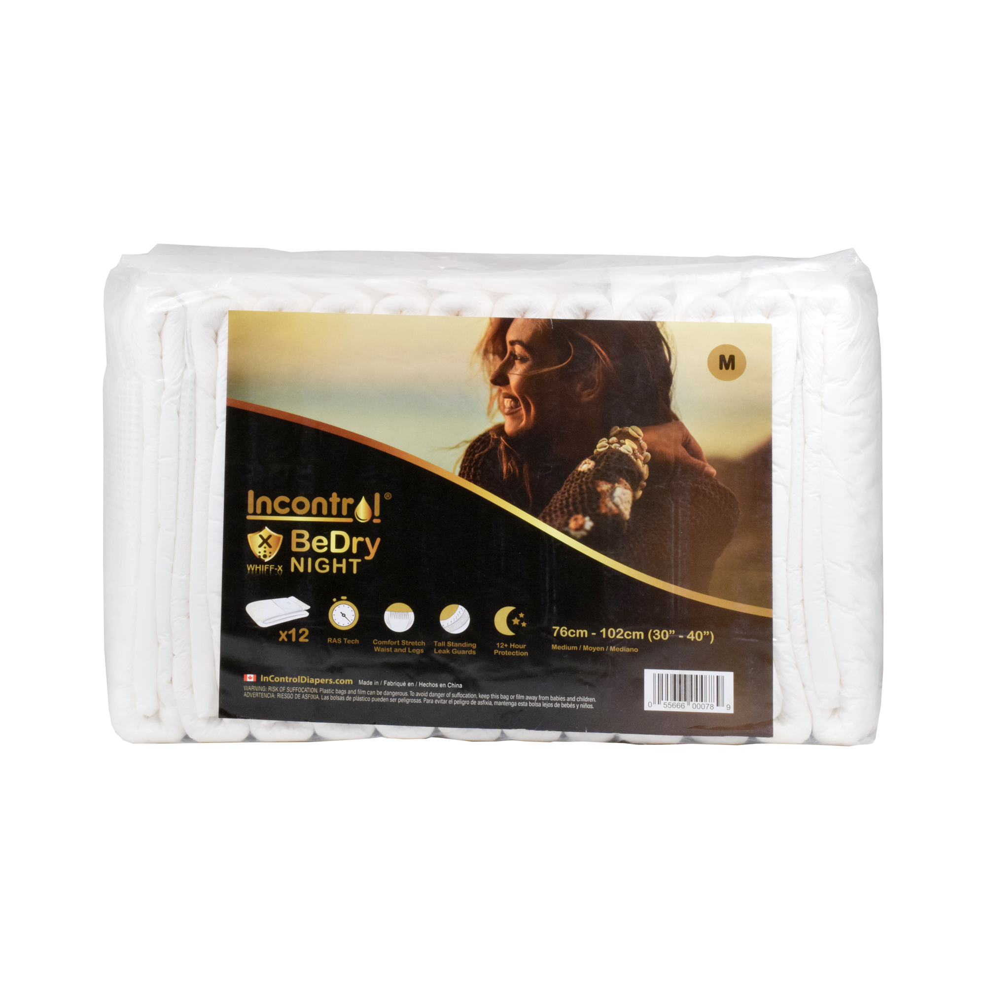 InControl BeDry Night Premium Incontinence Briefs